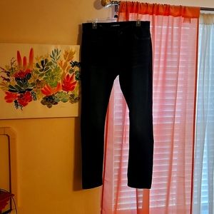 A pair of LIZ Claiborne size 10 slim leg mid-rise jeans for $18.